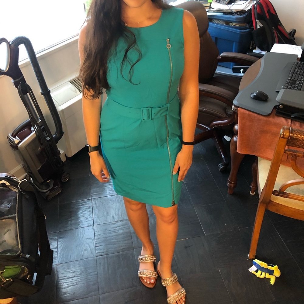 Calvin Klein Work Dress- teal blue